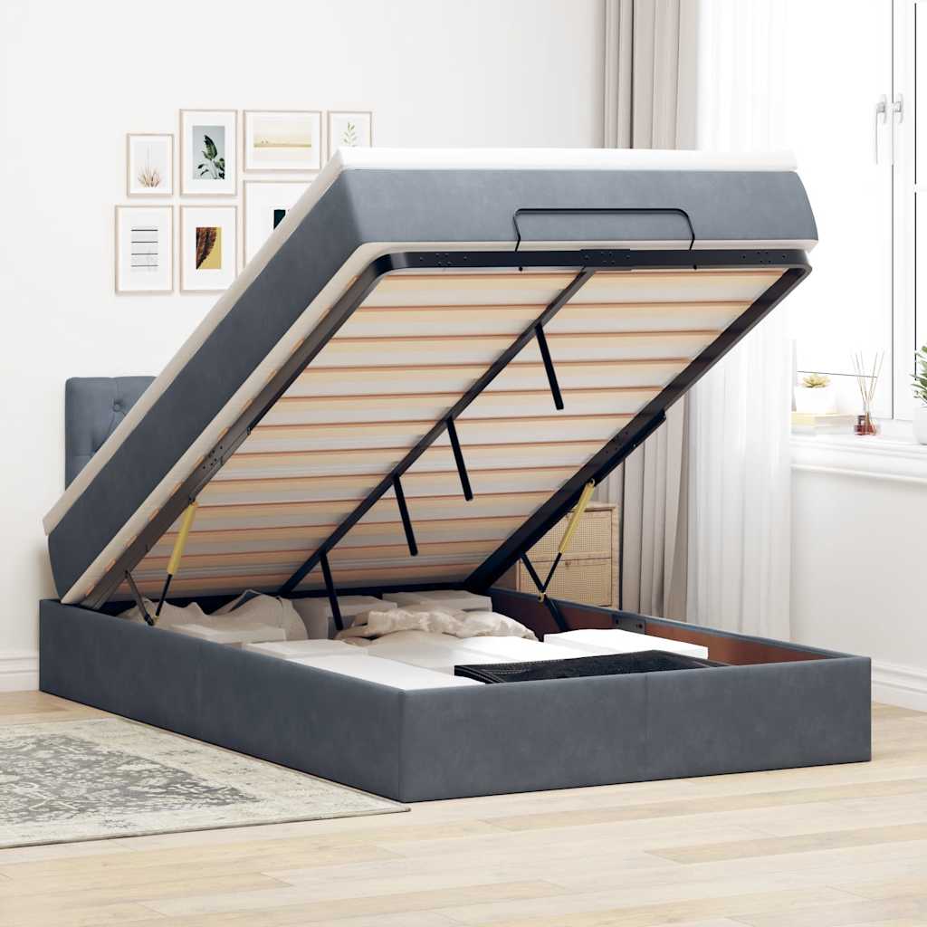 Lit Ottoman Avec Matelas Velours