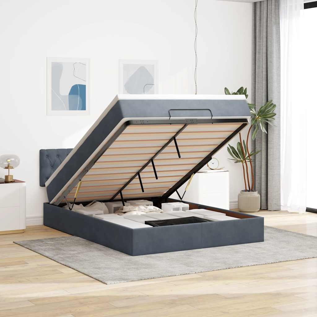 Lit Ottoman Avec Matelas Velours