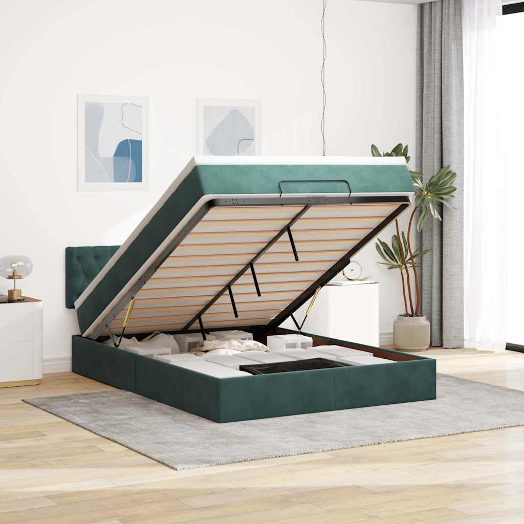 Lit Ottoman Avec Matelas Velours