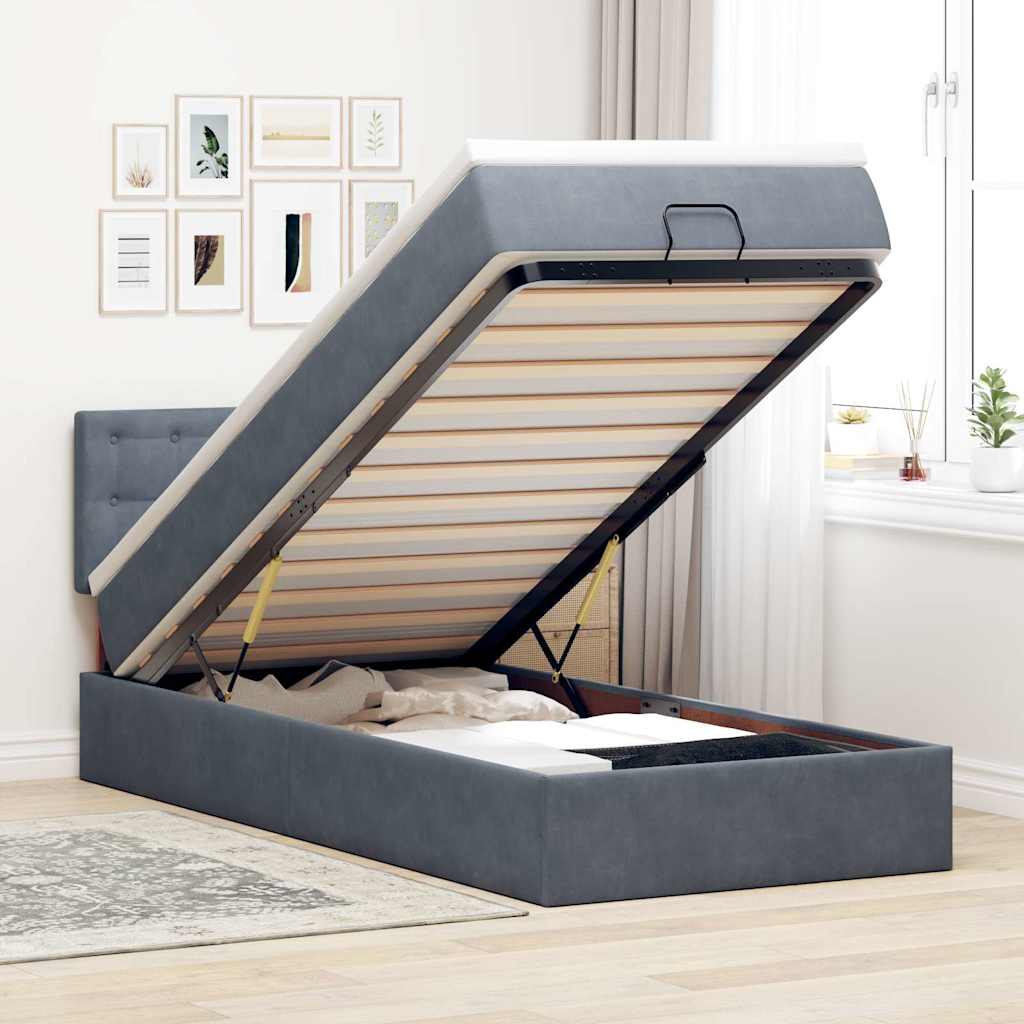 Lit Ottoman Avec Matelas Velours