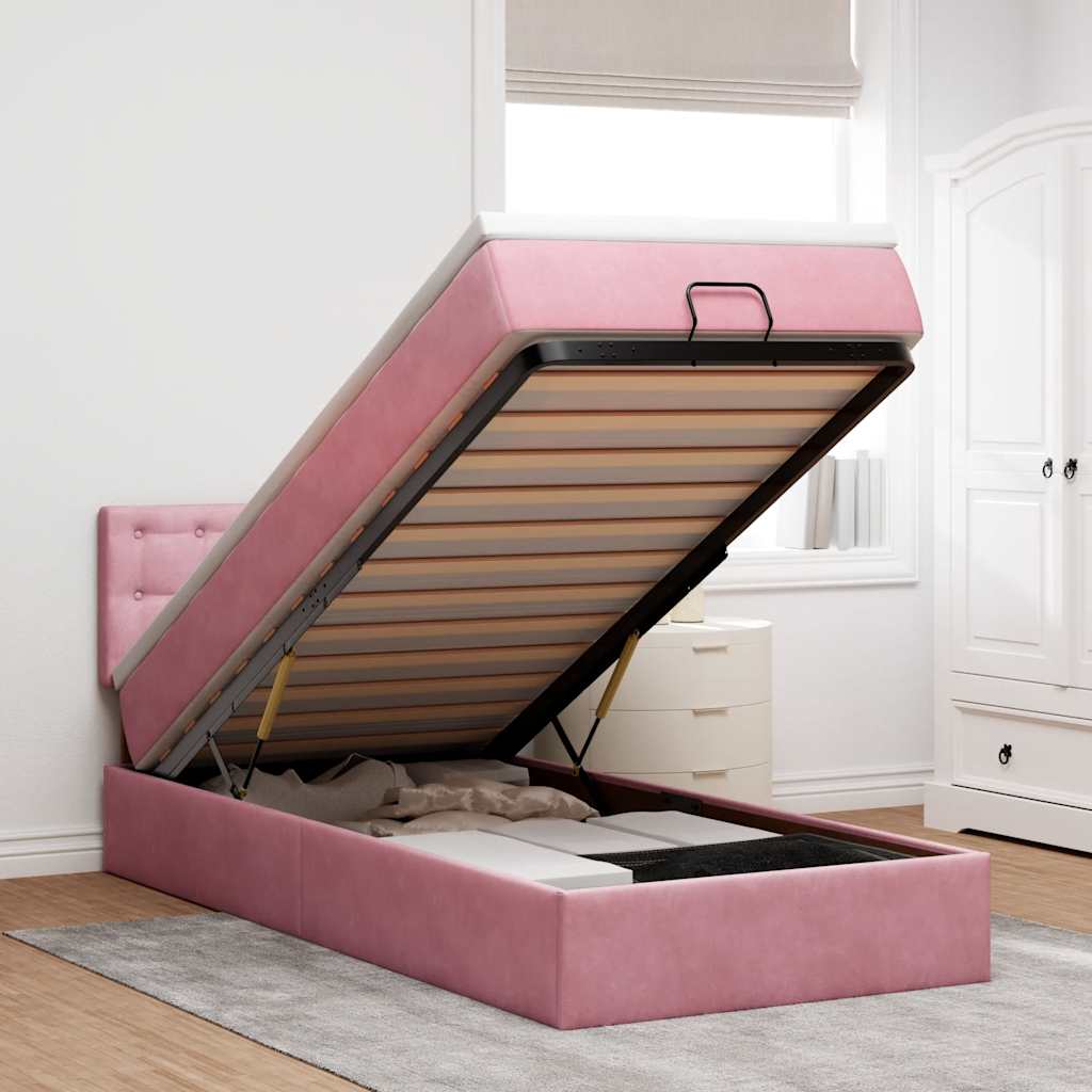 Lit Ottoman Avec Matelas Velours