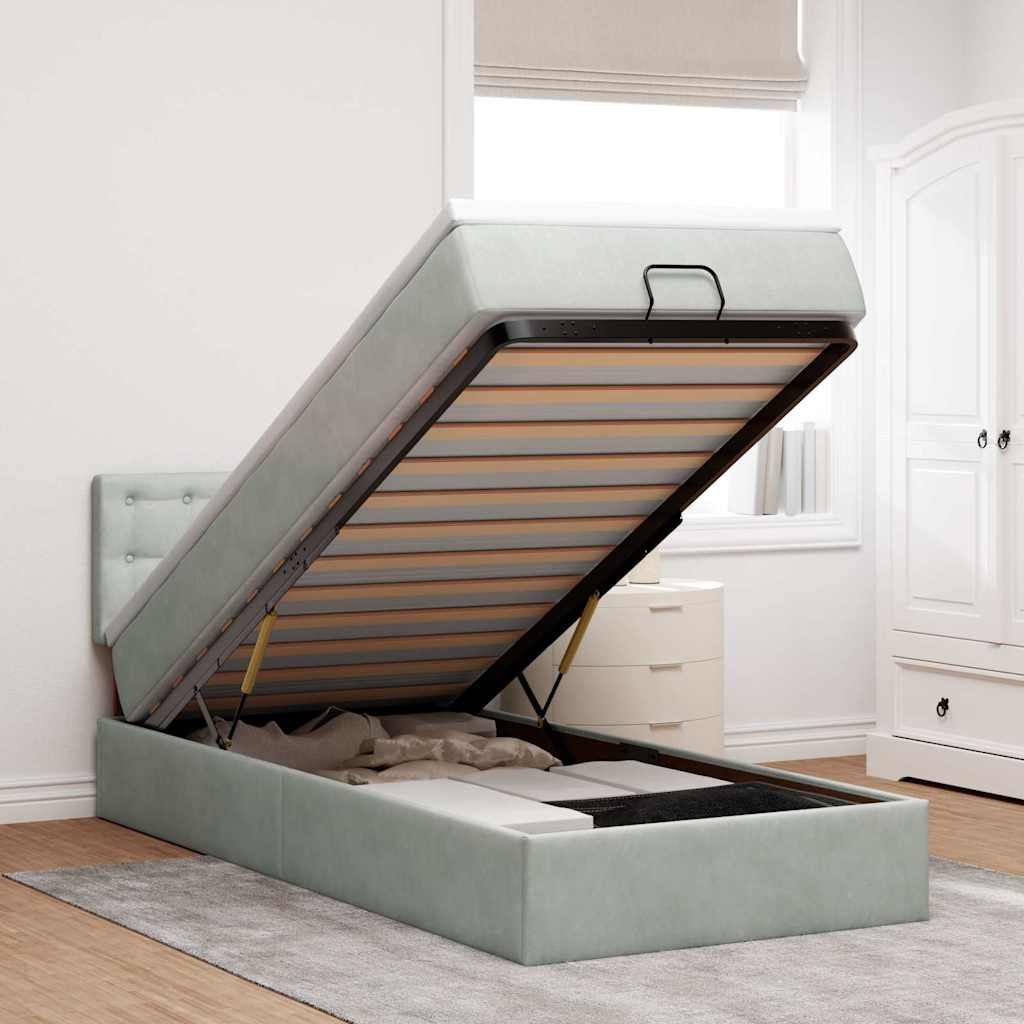 Lit Ottoman Avec Matelas Velours