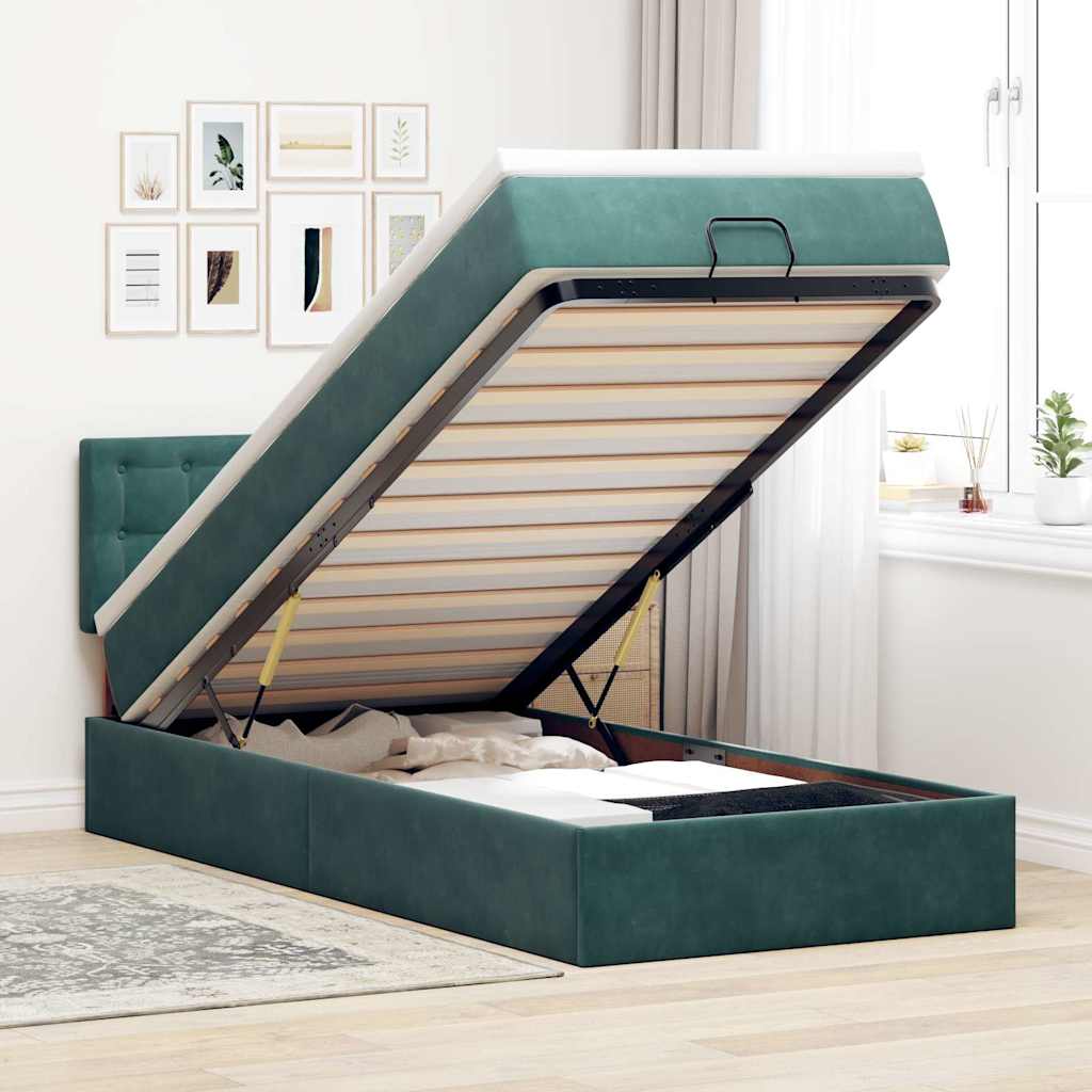 Lit Ottoman Avec Matelas Velours