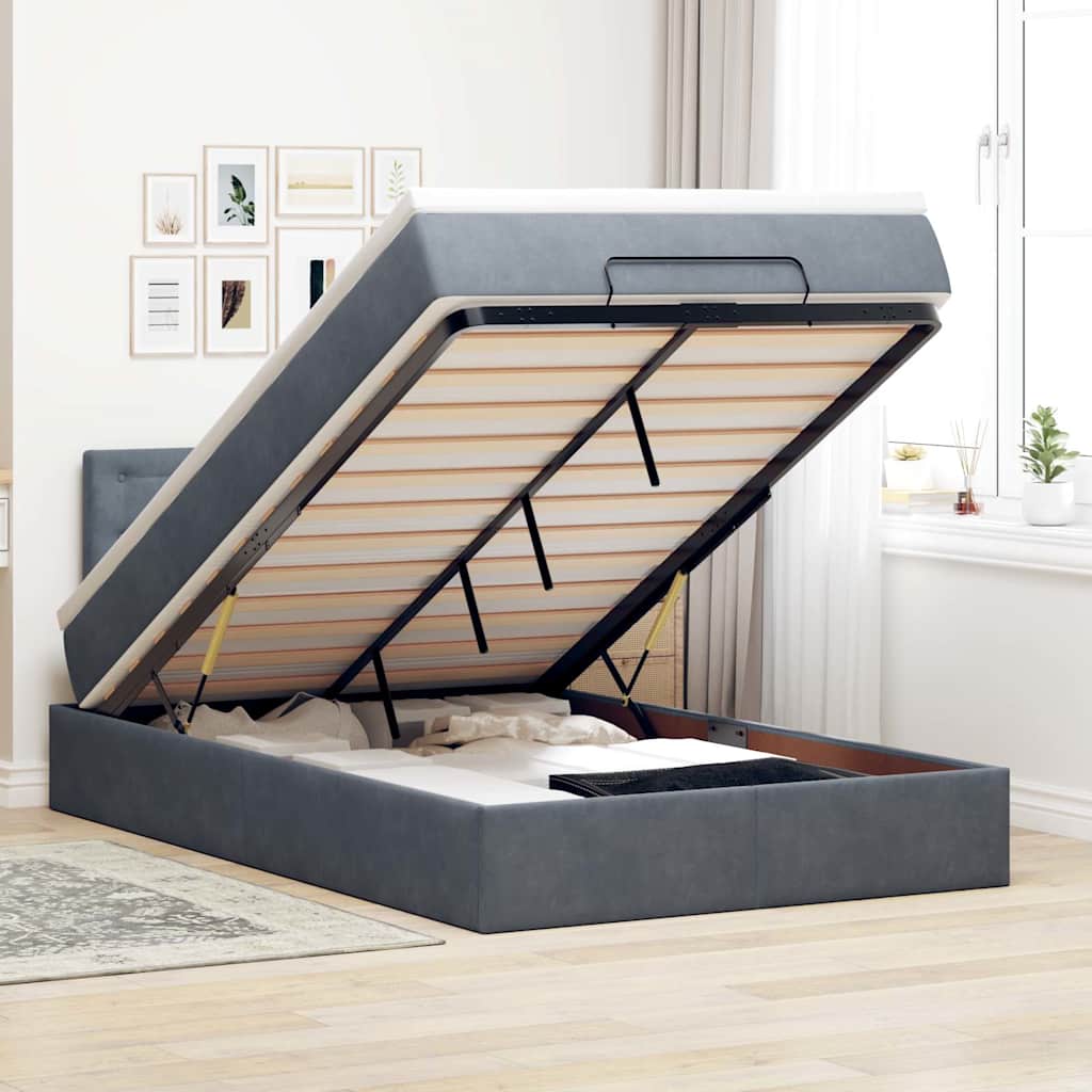 Lit Ottoman Avec Matelas Velours