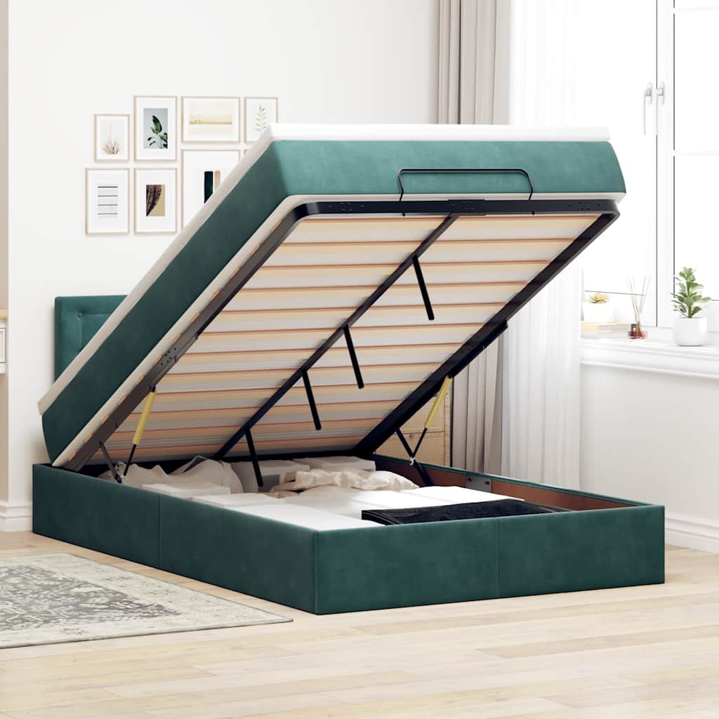 Lit Ottoman Avec Matelas Velours