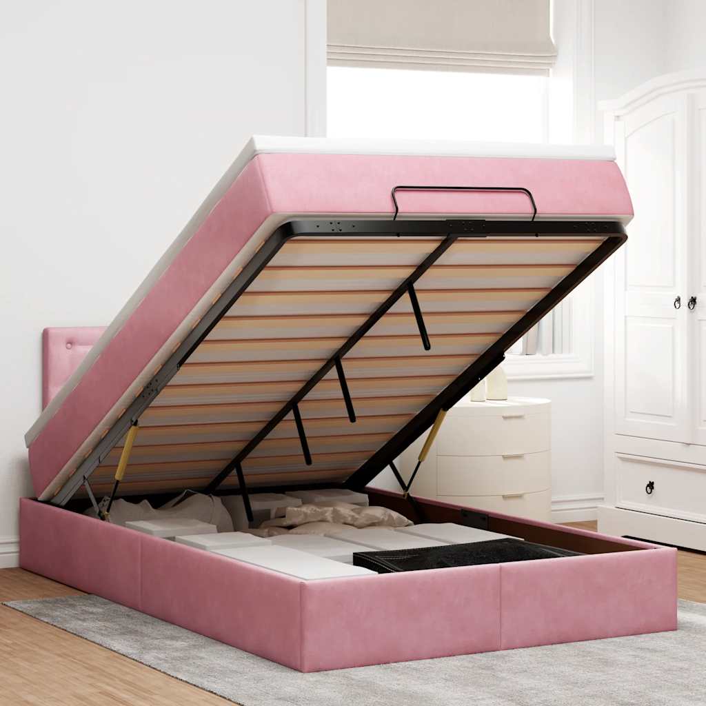 Lit Ottoman Avec Matelas Velours