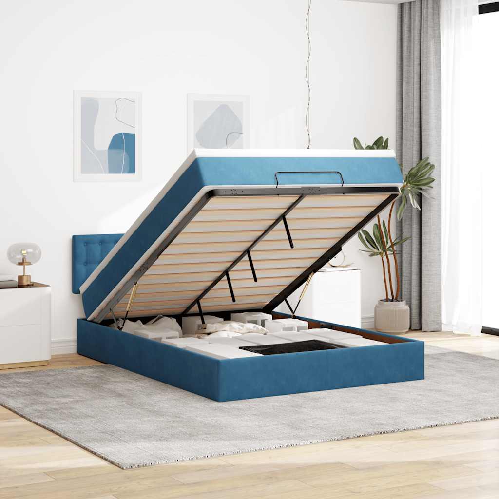 Lit Ottoman Avec Matelas Velours