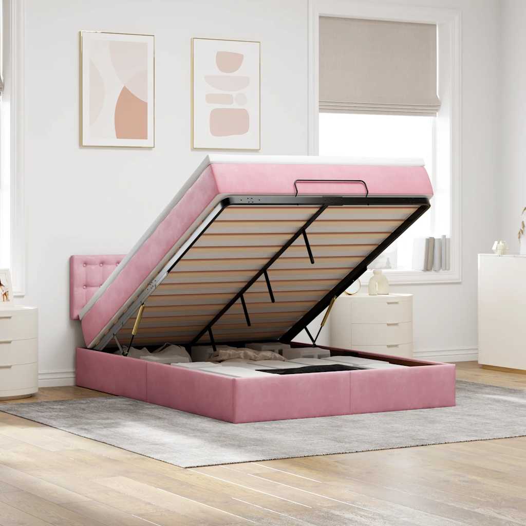 Lit Ottoman Avec Matelas Velours