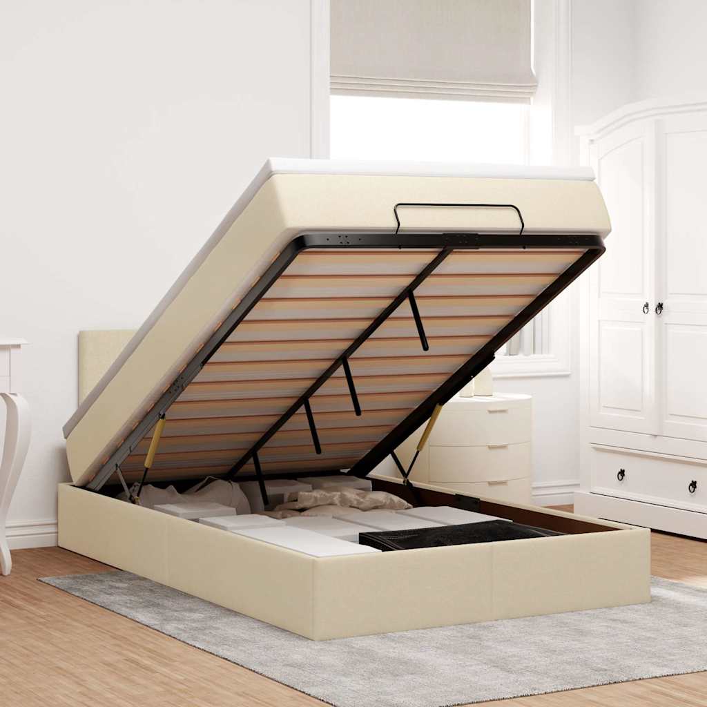 Lit Ottoman Avec Matelas Tissu