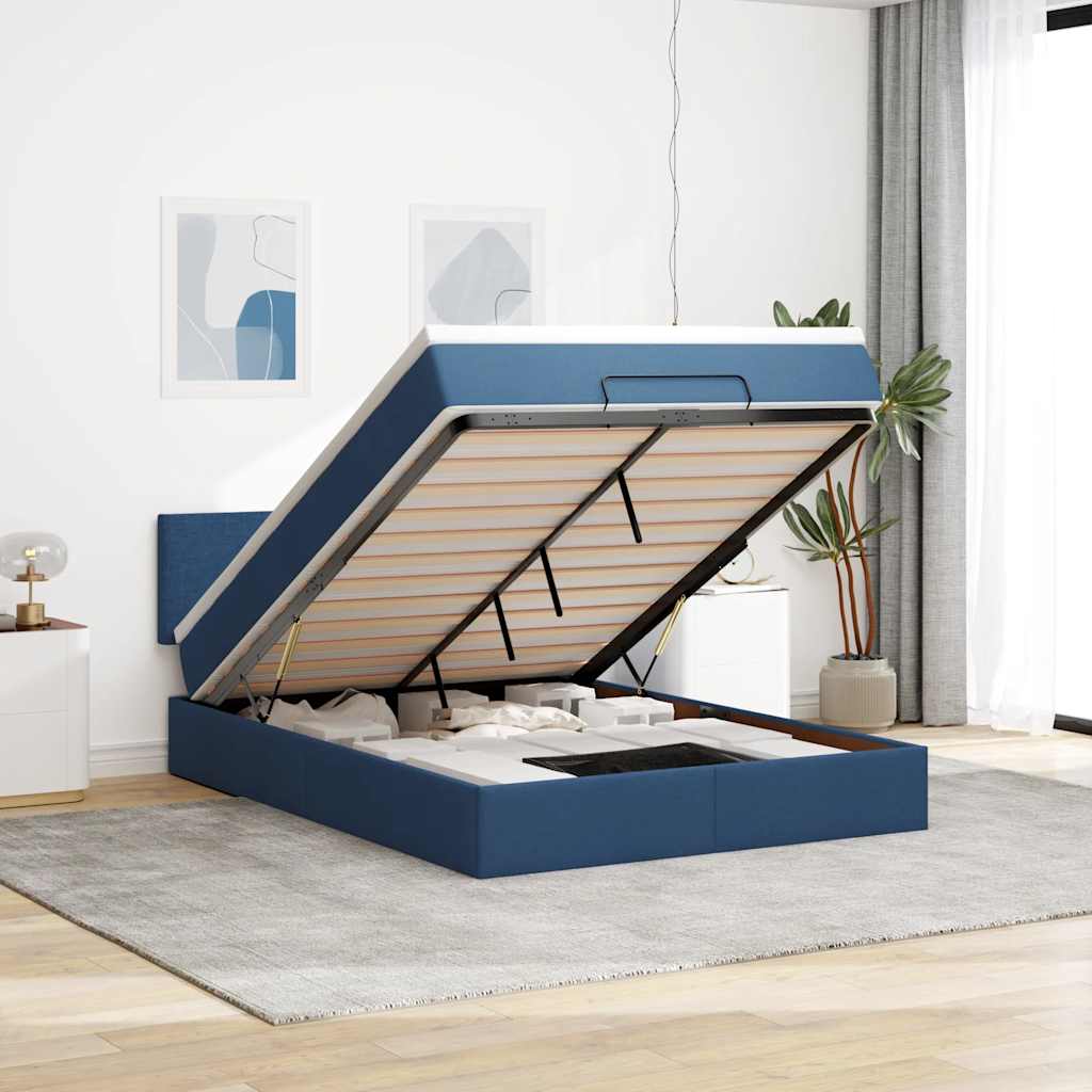 Lit Ottoman Avec Matelas Tissu