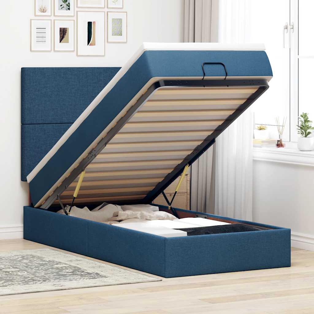 Lit Ottoman Avec Matelas Tissu
