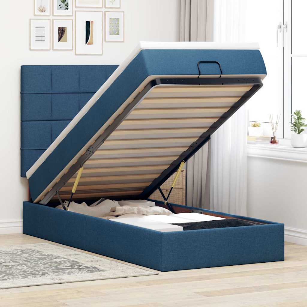 Lit Ottoman Avec Matelas Tissu