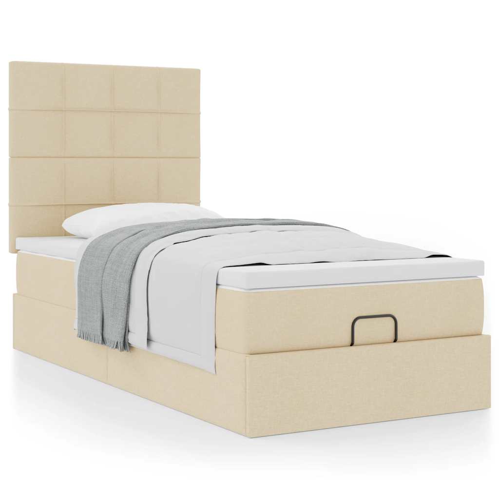 Lit Ottoman Avec Matelas Tissu