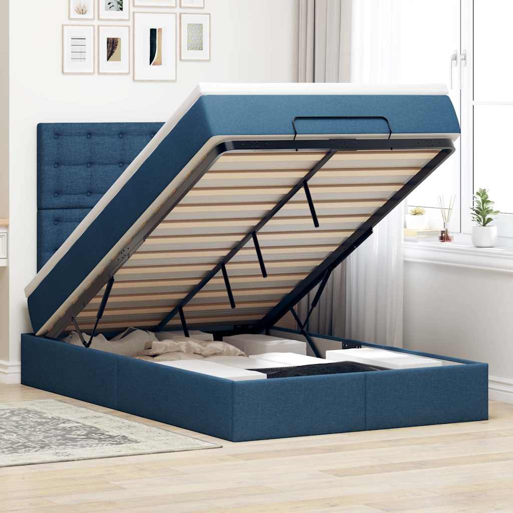 Lit Ottoman Avec Matelas Tissu