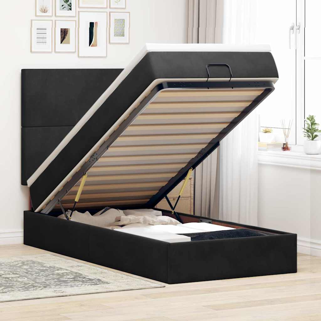 Lit Ottoman Avec Matelas Velours