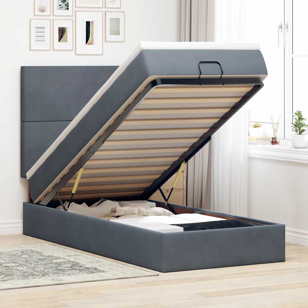 Lit Ottoman Avec Matelas Velours