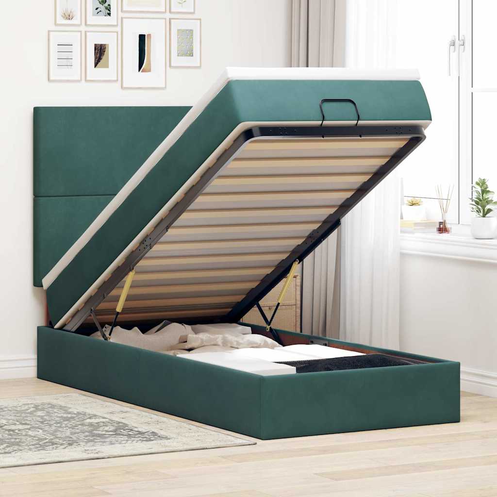 Lit Ottoman Avec Matelas Velours