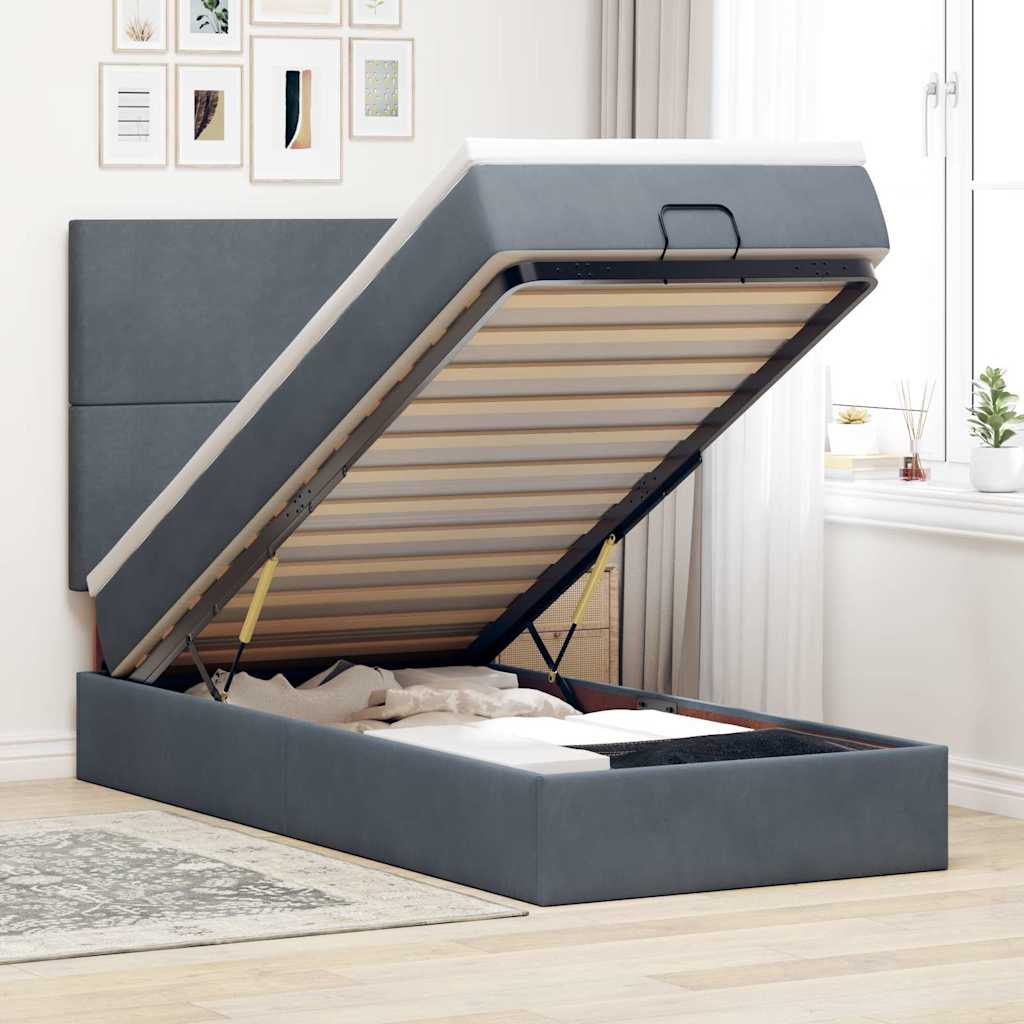 Lit Ottoman Avec Matelas Velours