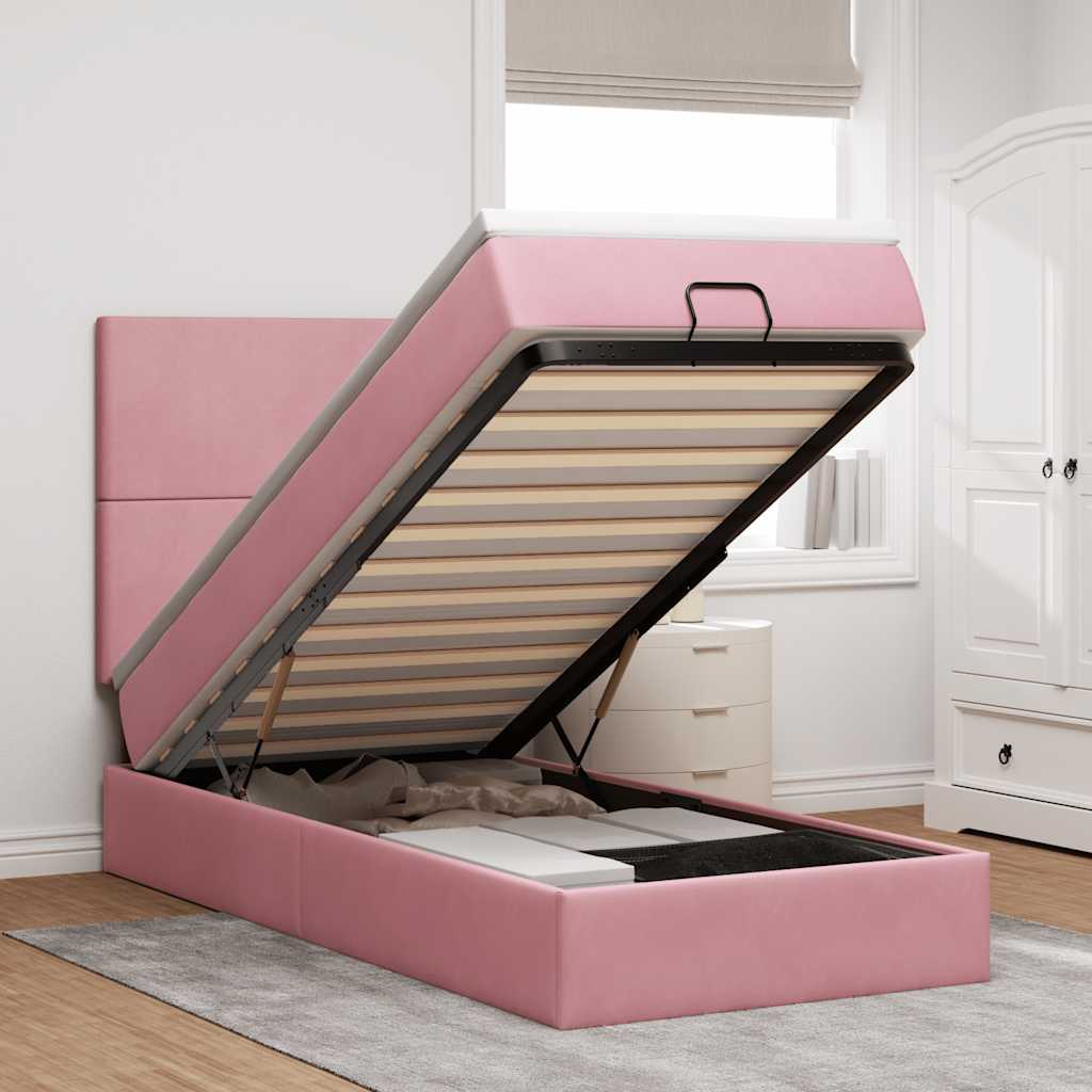 Lit Ottoman Avec Matelas Velours