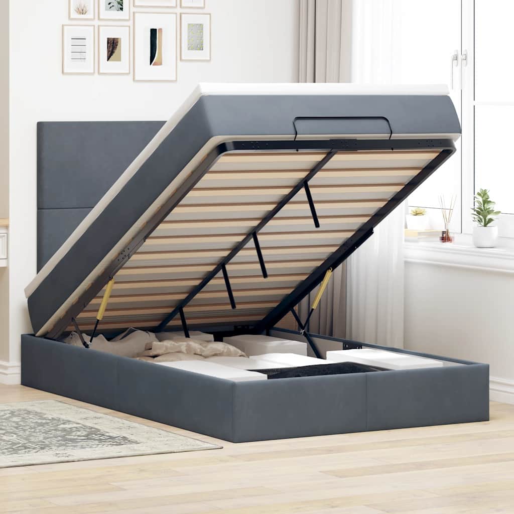 Lit Ottoman Avec Matelas Velours