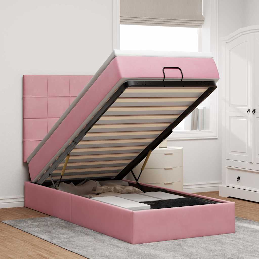 Lit Ottoman Avec Matelas Velours