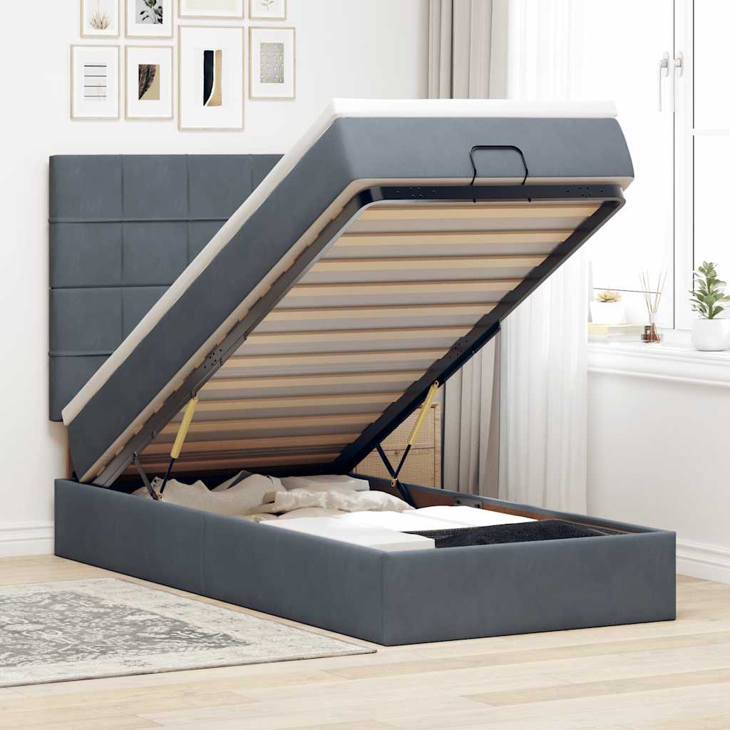 Lit Ottoman Avec Matelas Velours