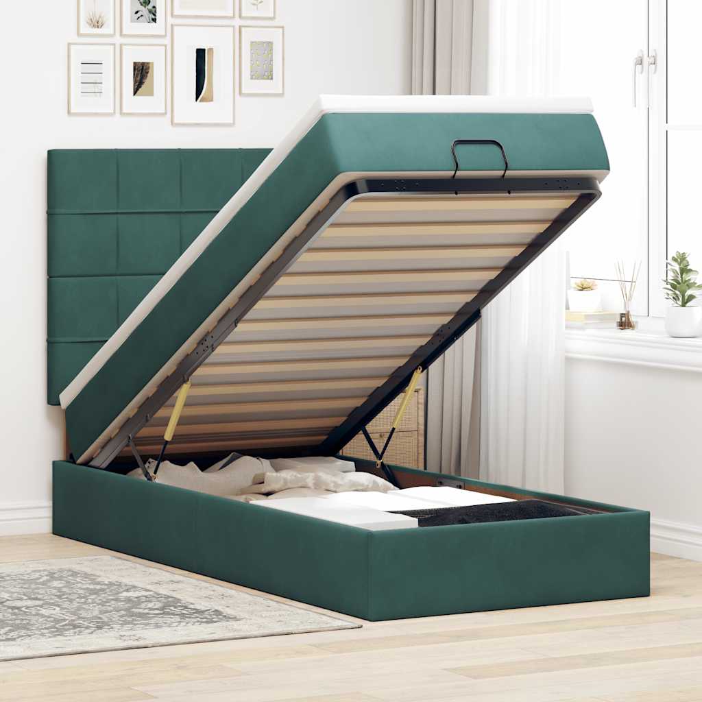 Lit Ottoman Avec Matelas Velours