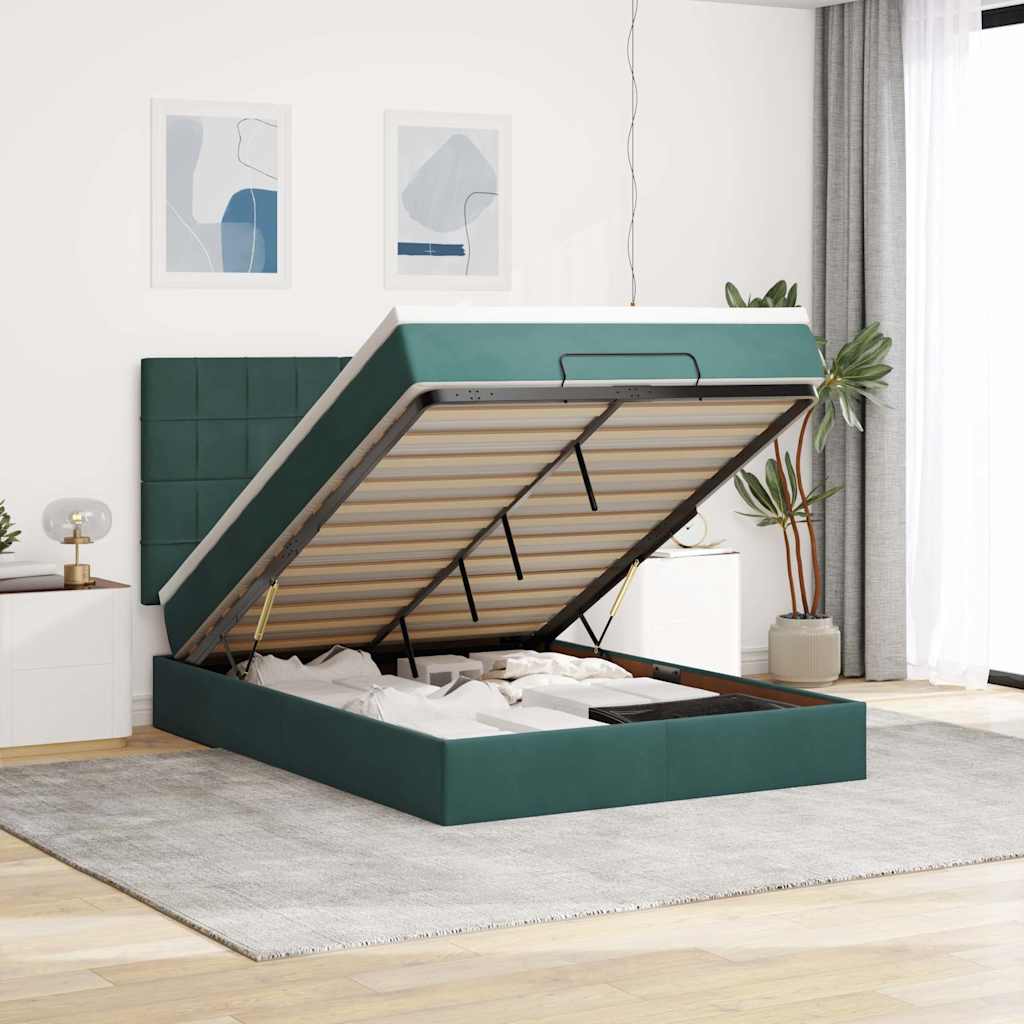 Lit Ottoman Avec Matelas Velours