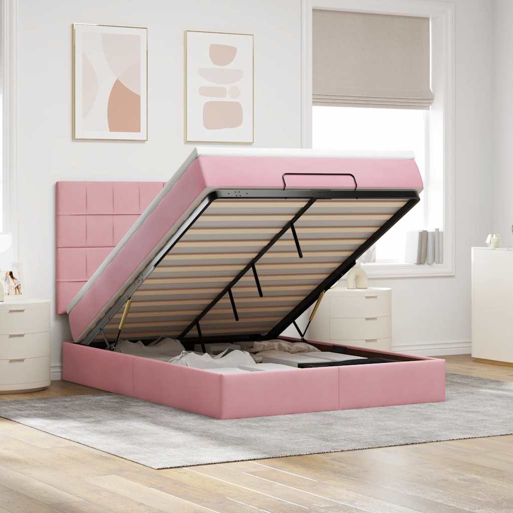 Lit Ottoman Avec Matelas Velours