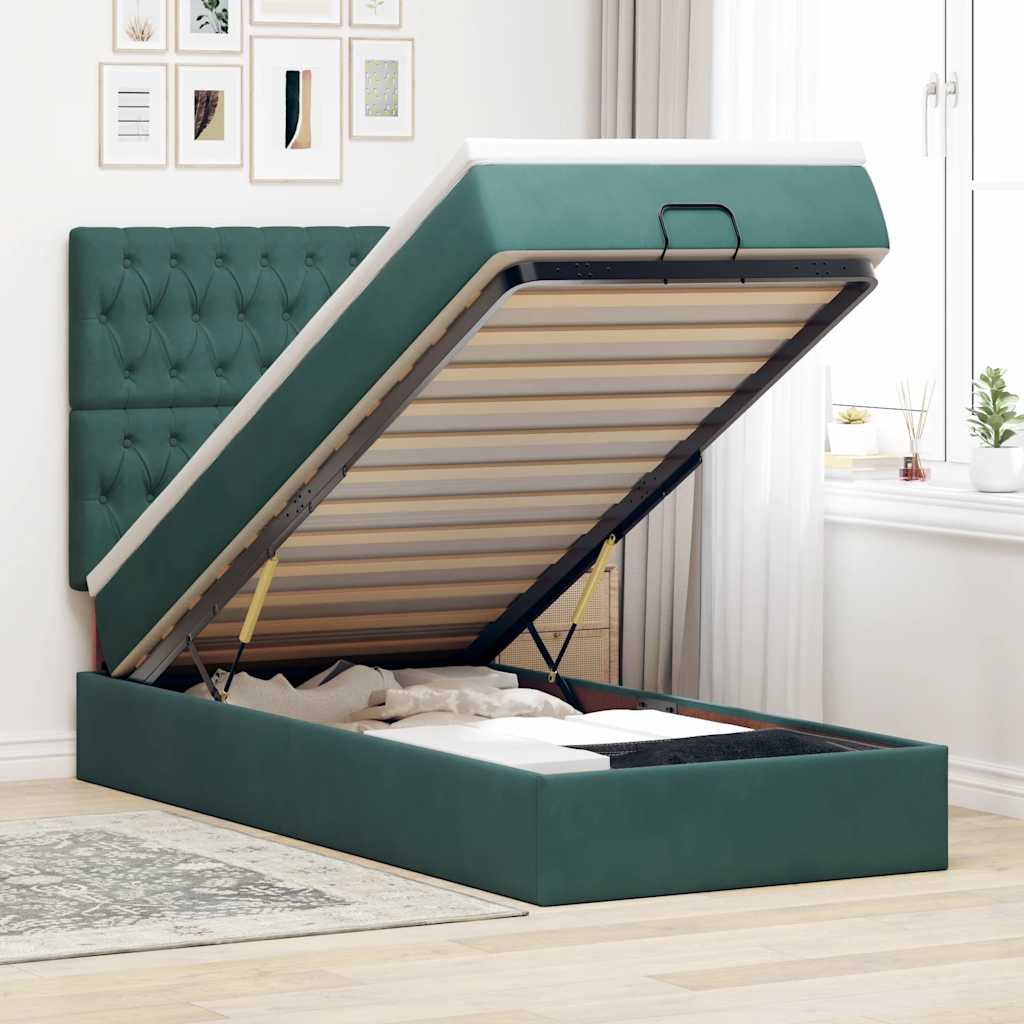 Lit Ottoman Avec Matelas Velours