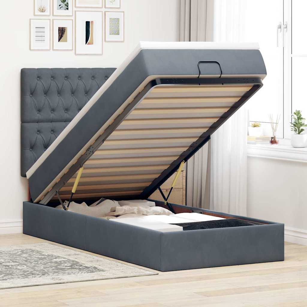 Lit Ottoman Avec Matelas Velours