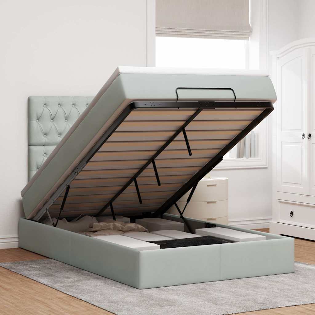 Lit Ottoman Avec Matelas Velours