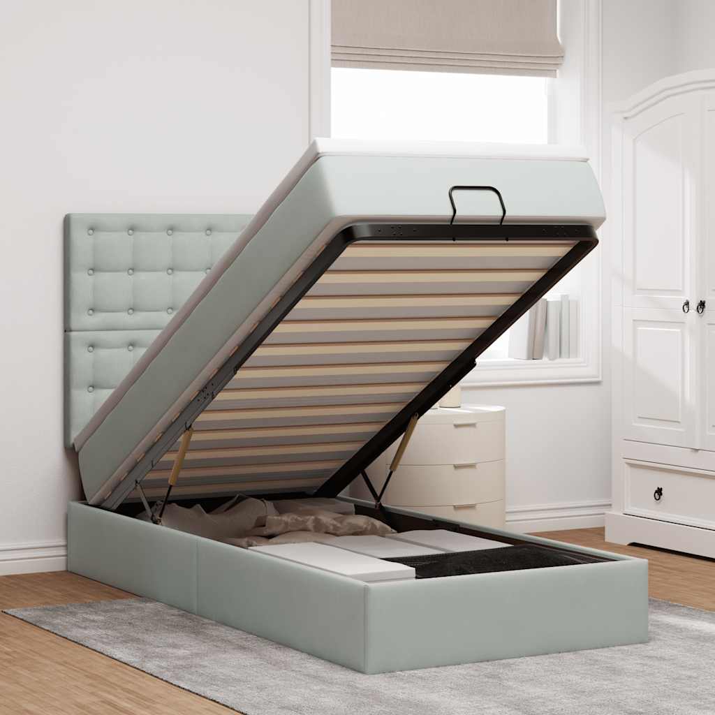 Lit Ottoman Avec Matelas Velours