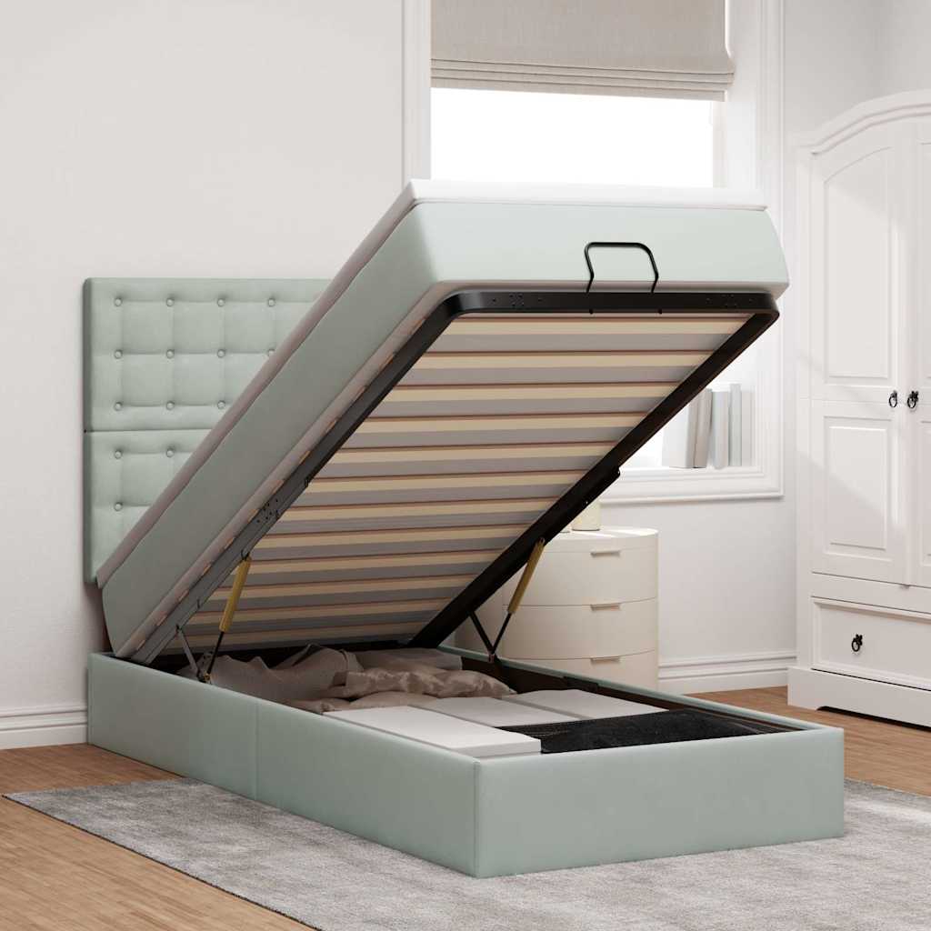Lit Ottoman Avec Matelas Velours
