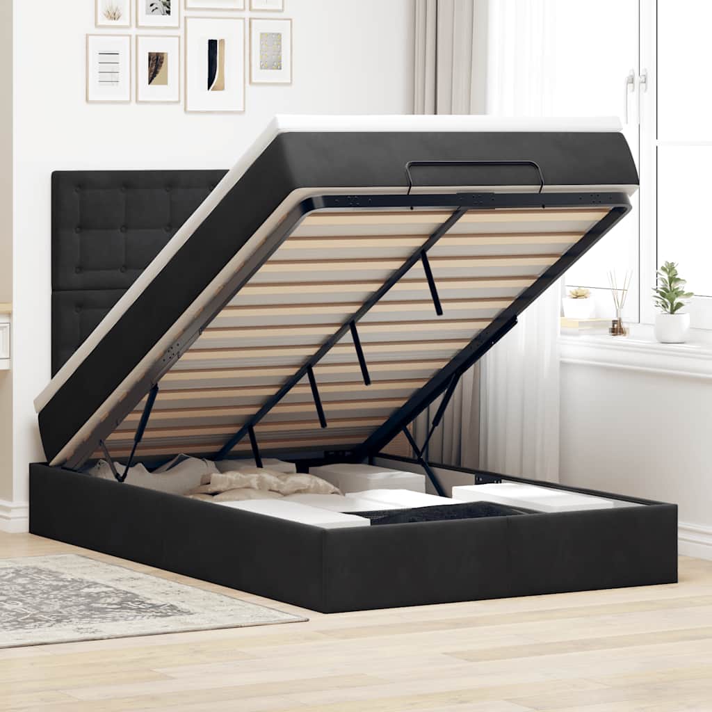 Lit Ottoman Avec Matelas Velours