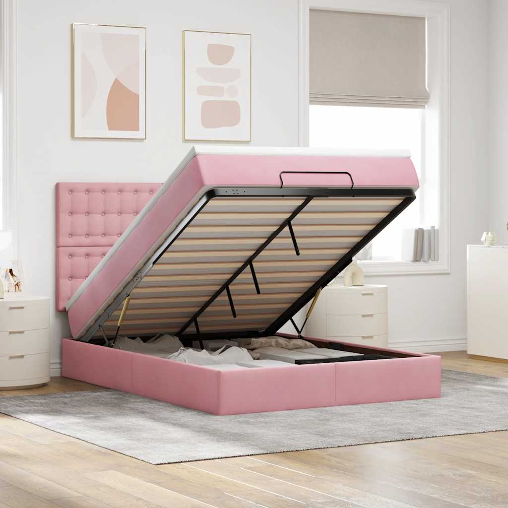 Lit Ottoman Avec Matelas Velours