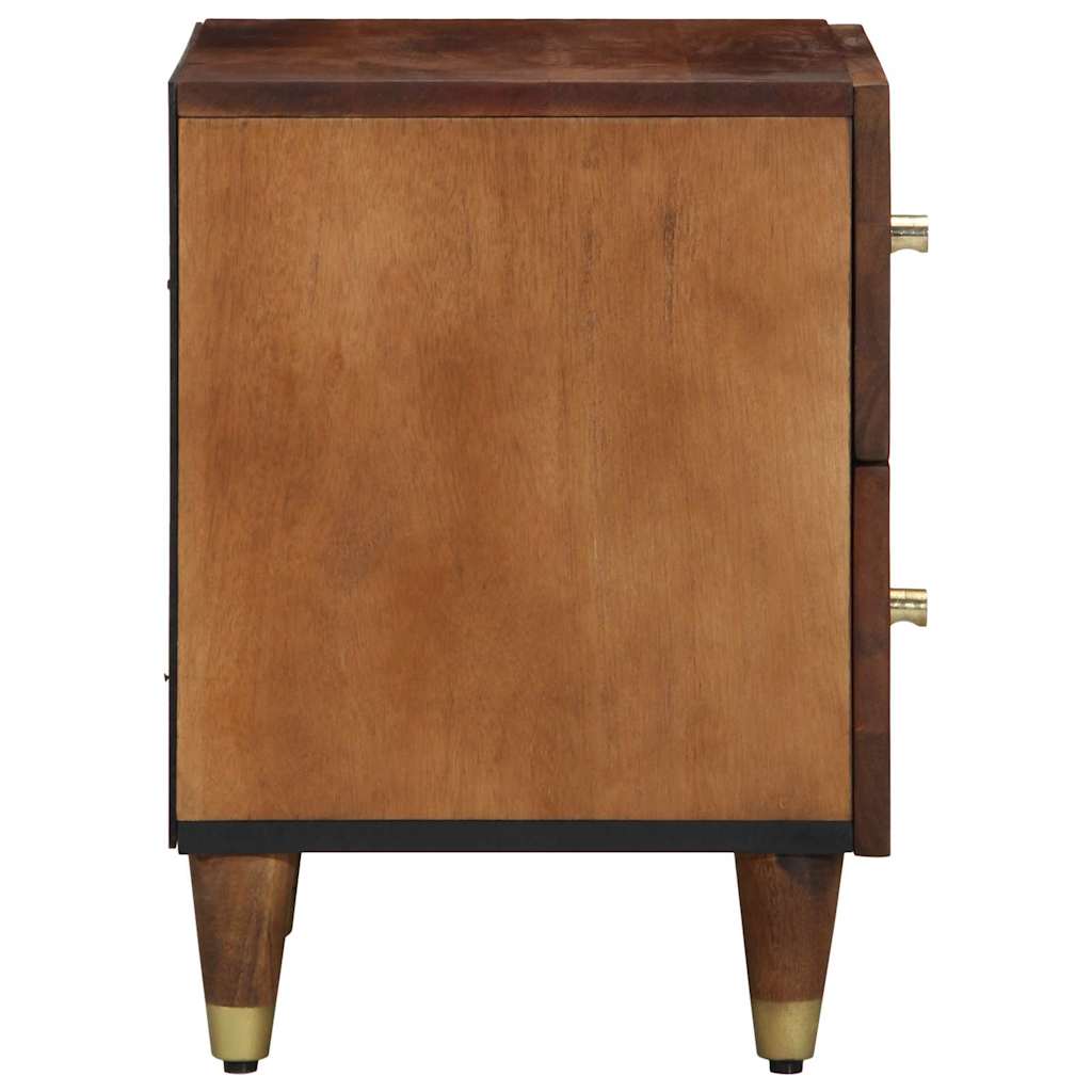 Cabinet De Chevet 2 Pièces 40 X 33 X 46 Cm