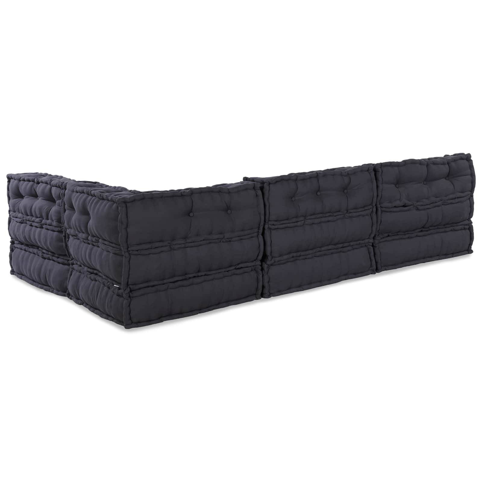 Unité De Canapé Modulaire Tissu 210 X 140 X 56 Cm
