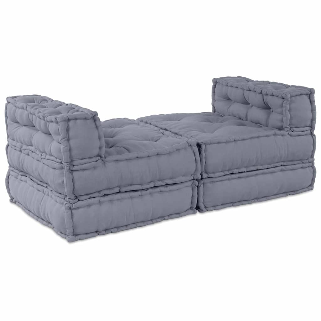 Unité De Canapé Modulaire Tissu 210 X 140 X 56 Cm