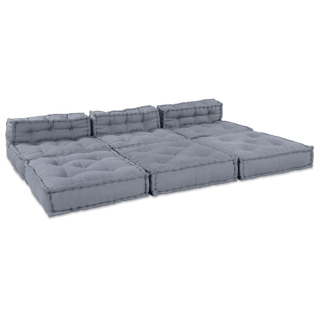 Unité De Canapé Modulaire Tissu 210 X 140 X 56 Cm