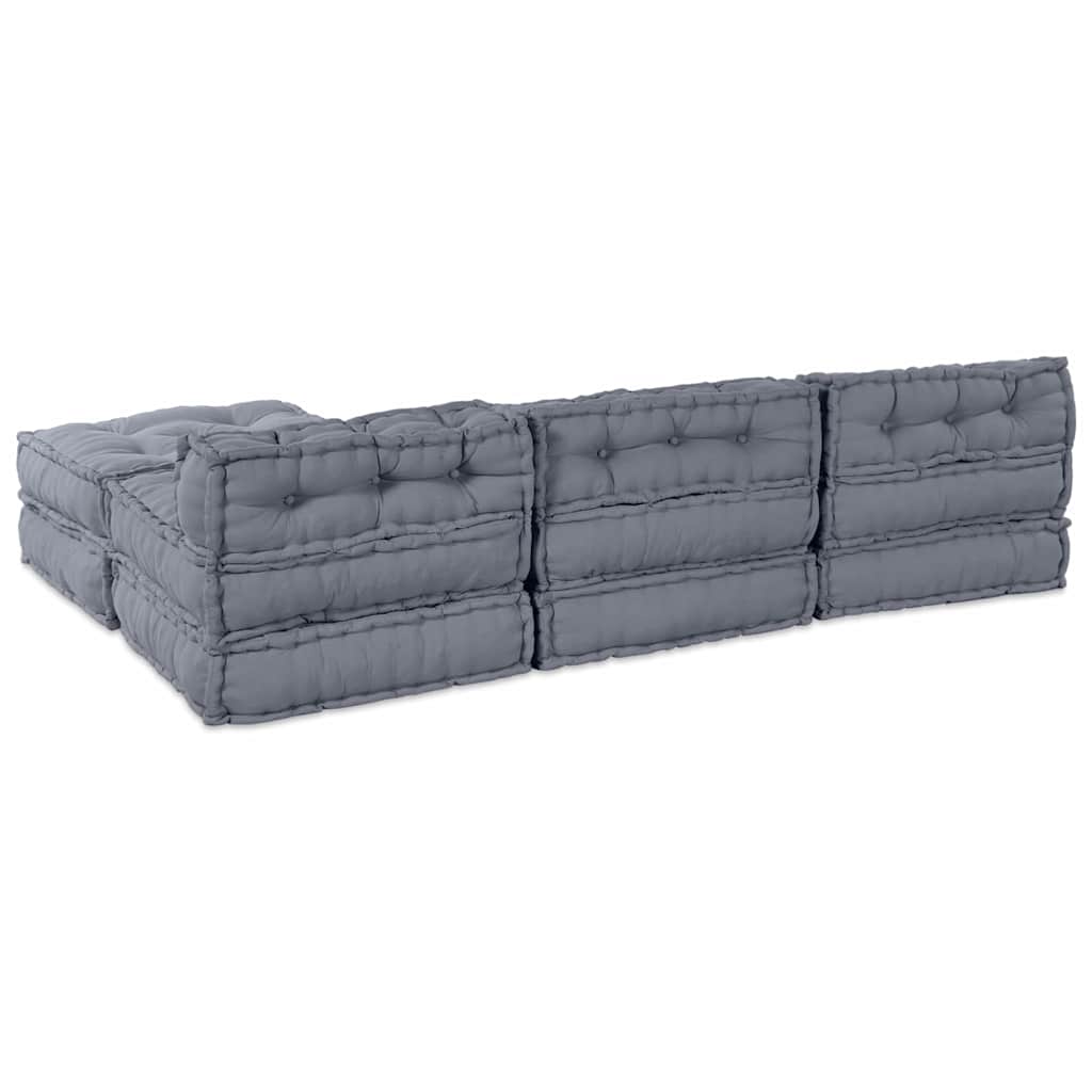 Unité De Canapé Modulaire Tissu 210 X 140 X 56 Cm