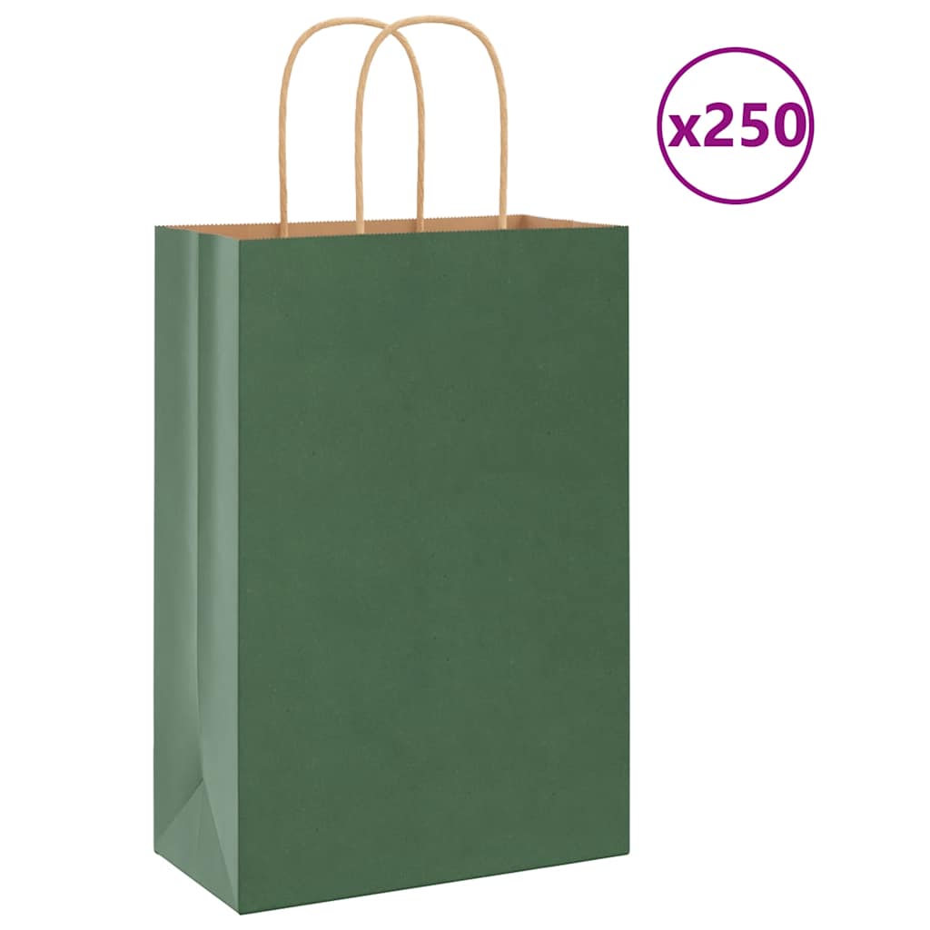 Sacs En Papier 250 Pcs Avec Poignées