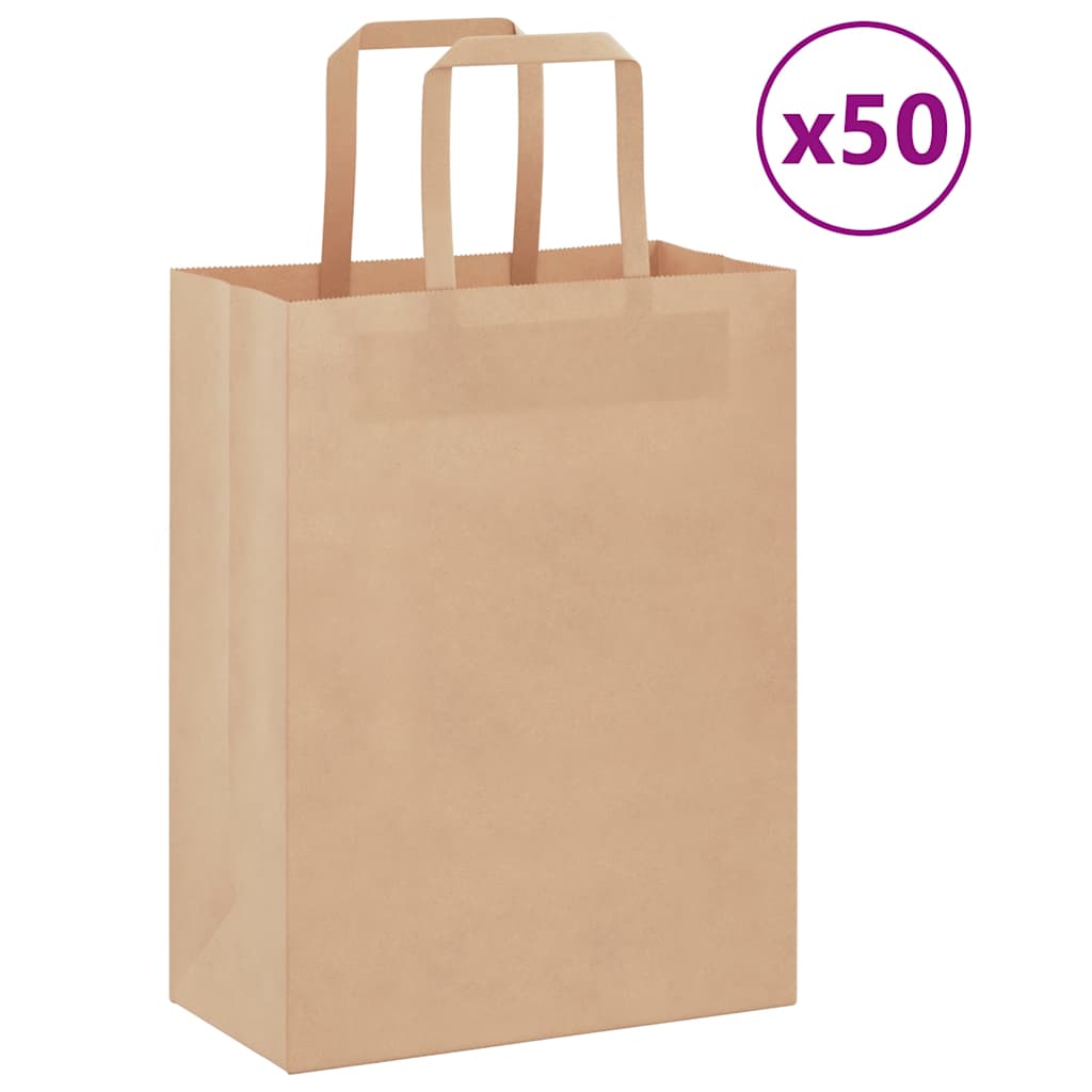 Sacs En Papier 250 Pcs Avec Poignées