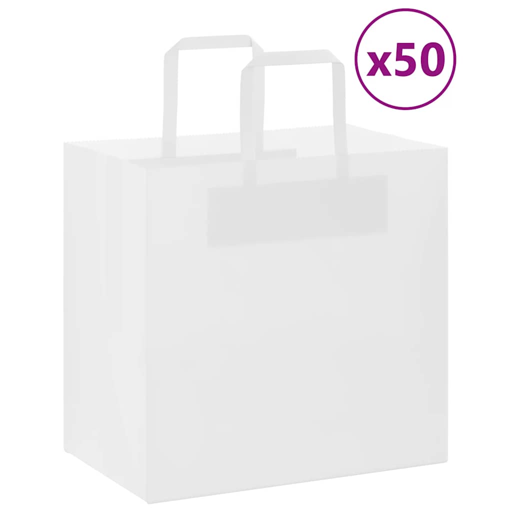 Sacs En Papier 250 Pcs Avec Poignées