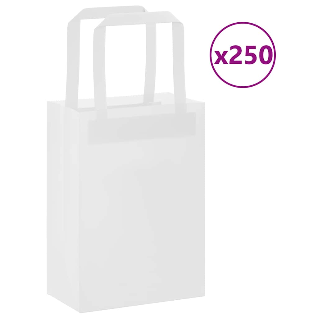 Sacs En Papier 250 Pcs Avec Poignées