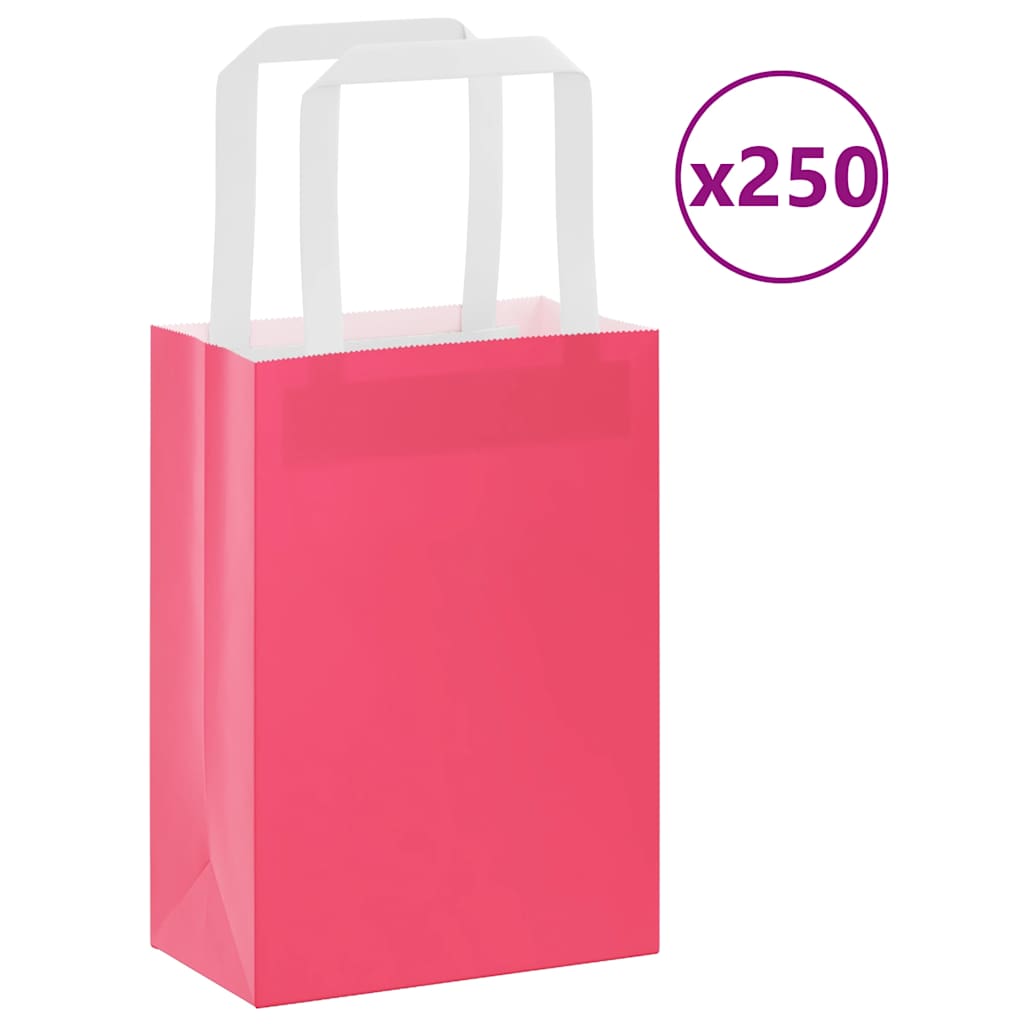 Sacs En Papier 250 Pcs Avec Poignées