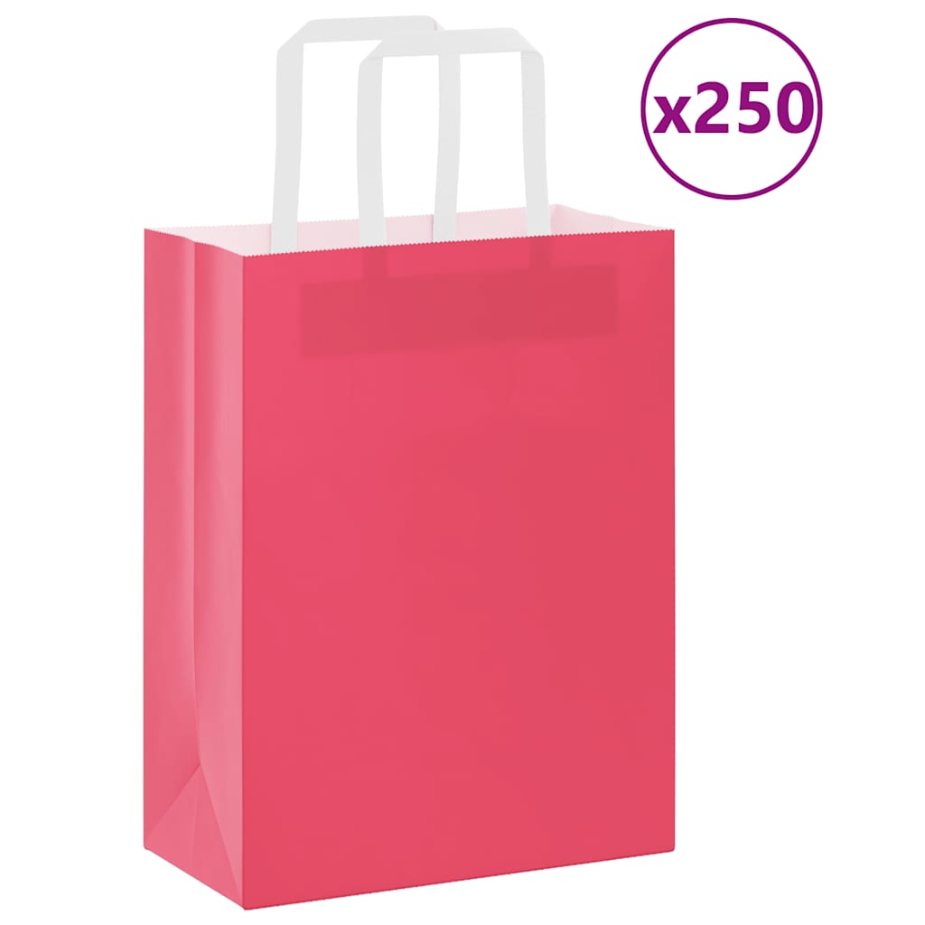 Sacs En Papier 250 Pcs Avec Poignées