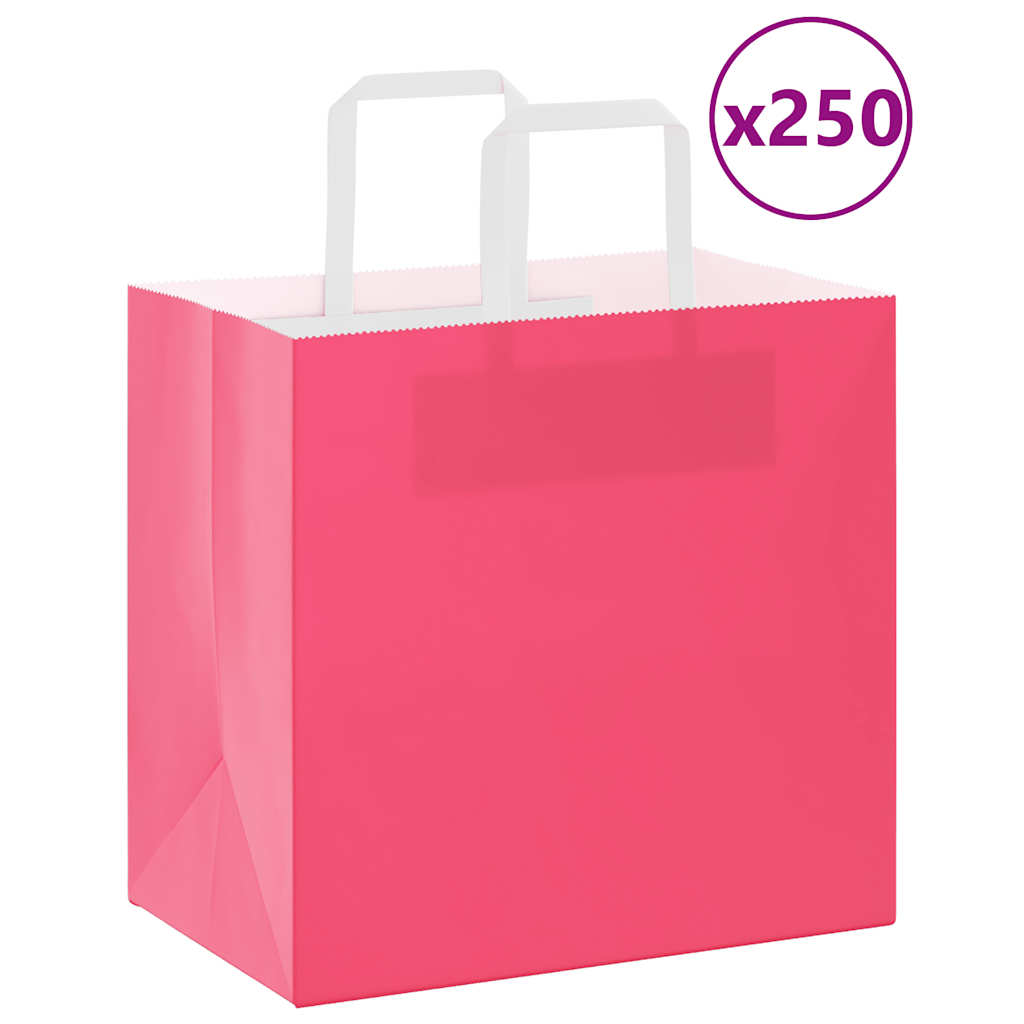 Sacs En Papier 250 Pcs Avec Poignées