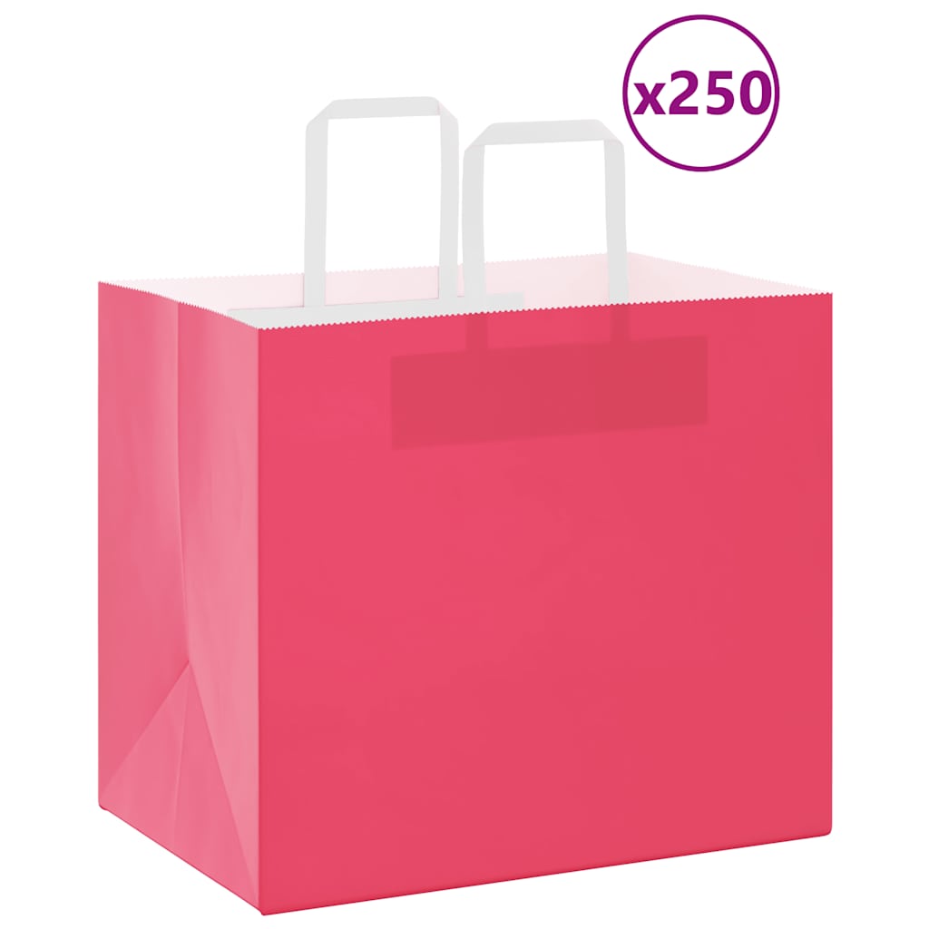 Sacs En Papier 250 Pcs Avec Poignées