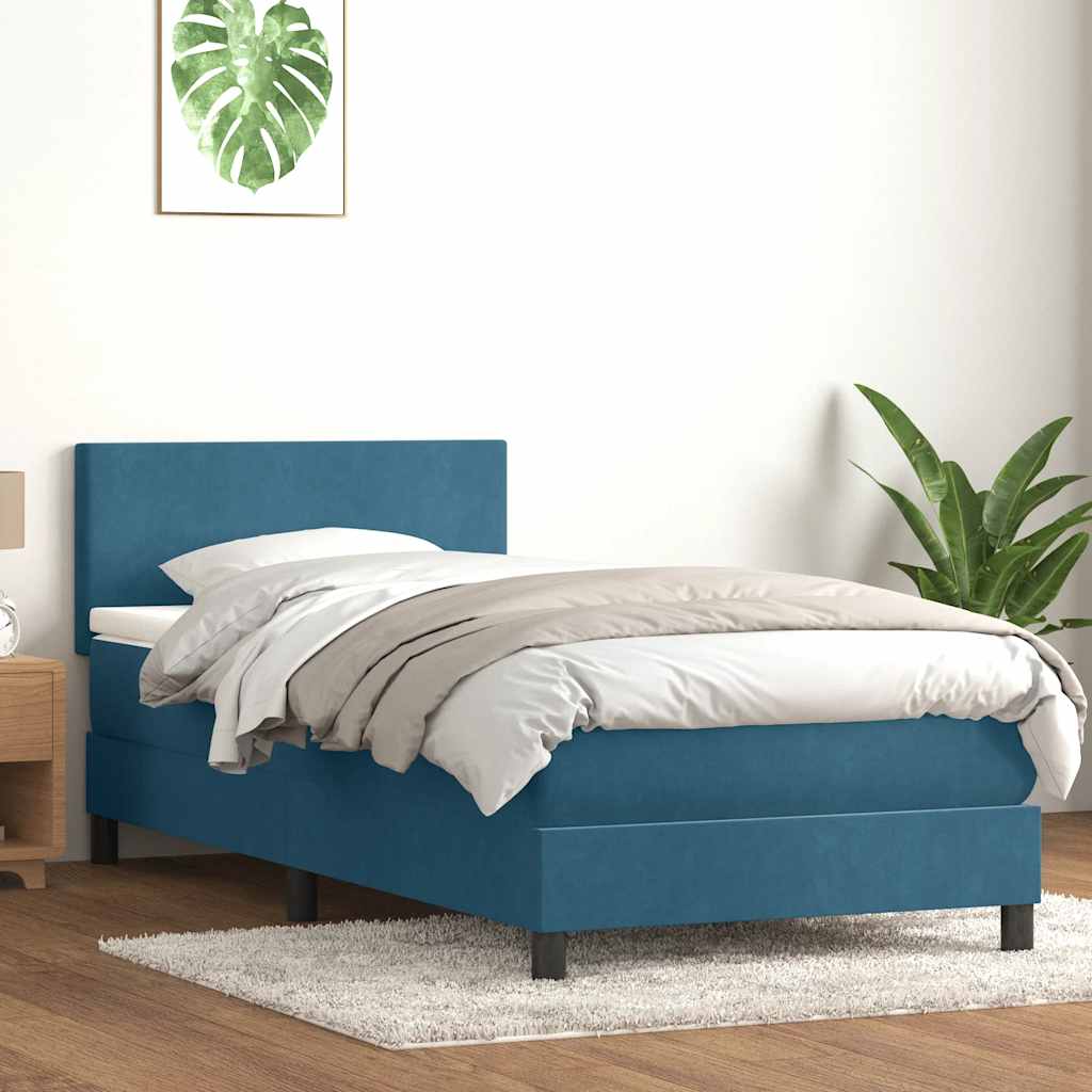 Lit À Ressorts Avec Matelas Velours